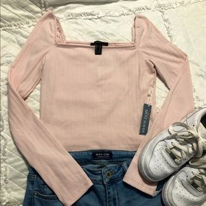 New Ribbed Long Sleeve Top